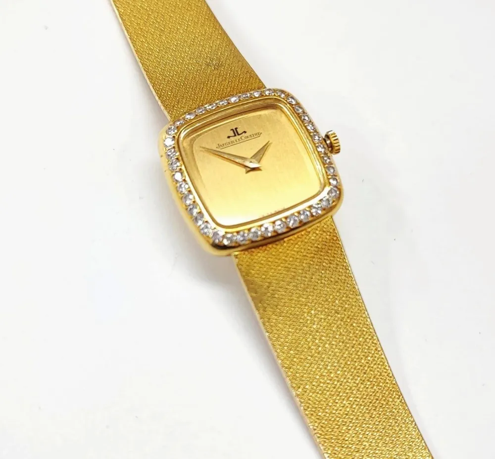 Jaeger-LeCoultre - Дамски часовник от 18K жълто злато и диаманти
