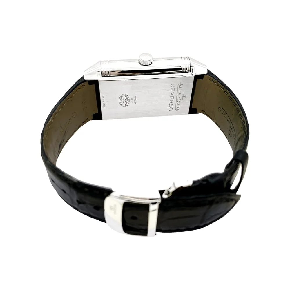 Часовник Jaeger-Lecoultre, « Grande Reverso 986 Duodate », стомана, кожа.