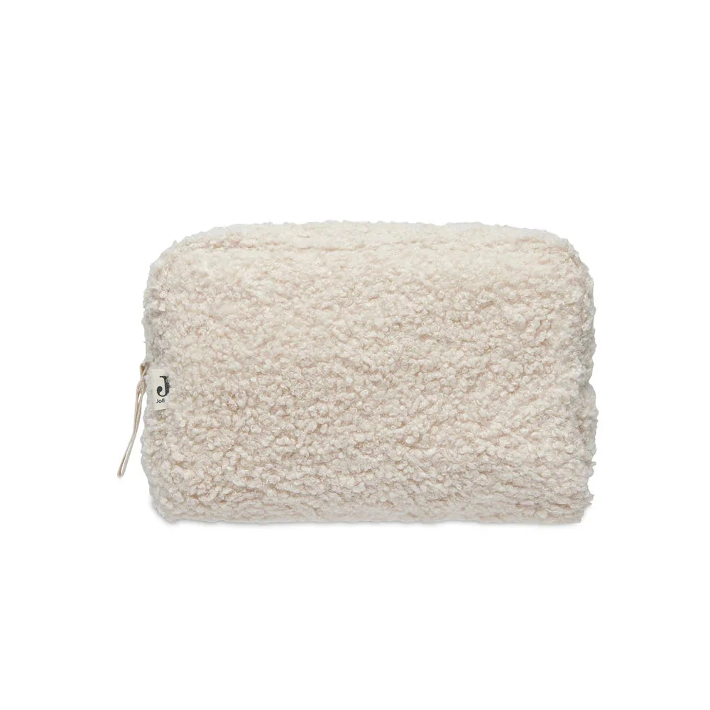 Jollein дамска козметична чанта Boucle Naturel Beige