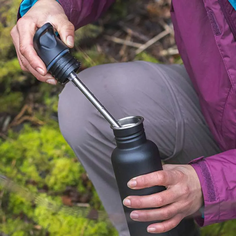 Klean Kanteen Classic бутилка за пиене - Flip/Seal SportCap - 800ml - Clear Sky