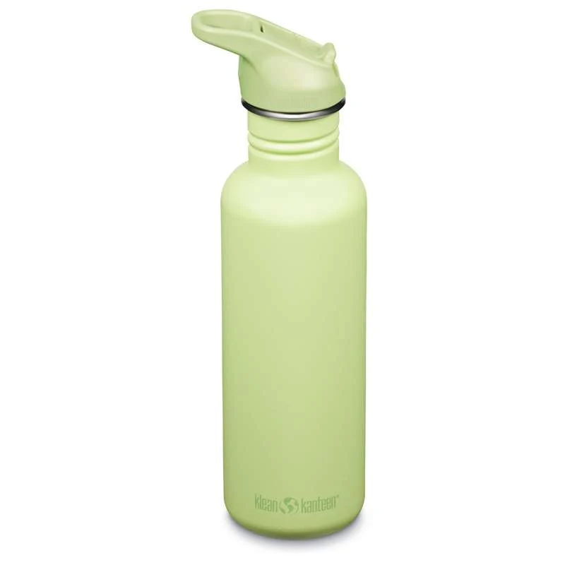 Klean Kanteen Classic бутилка за пиене - Flip/Seal SportCap - 800ml - Shadow Lime
