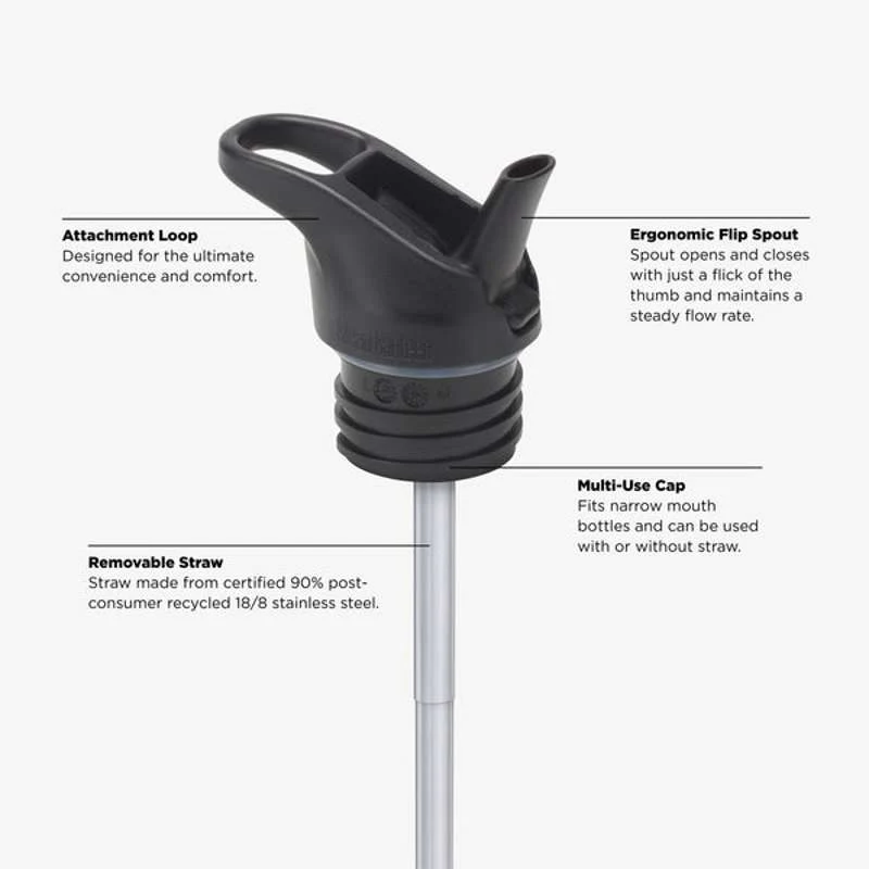 Klean Kanteen Classic бутилка за пиене - Flip/Seal SportCap - 800ml - Shadow Lime