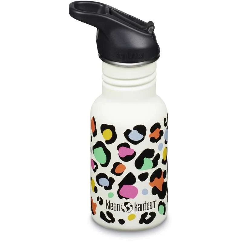 Klean Kanteen Classic бутилка за пиене - Kid SportCap - 355ml - Леопардов принт