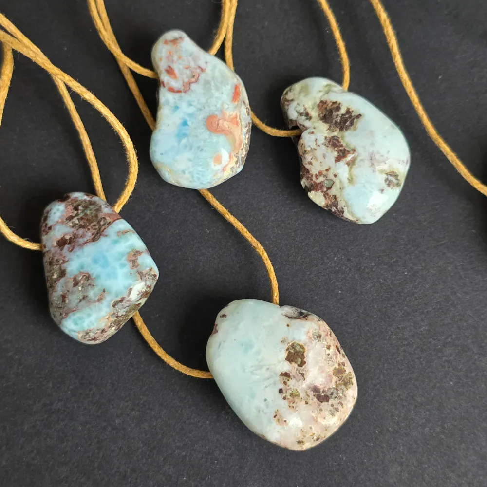 Колие с висулка larimar DROP