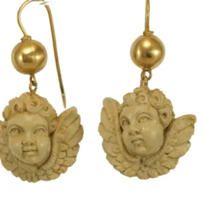 Антични обеци Lava Cameo