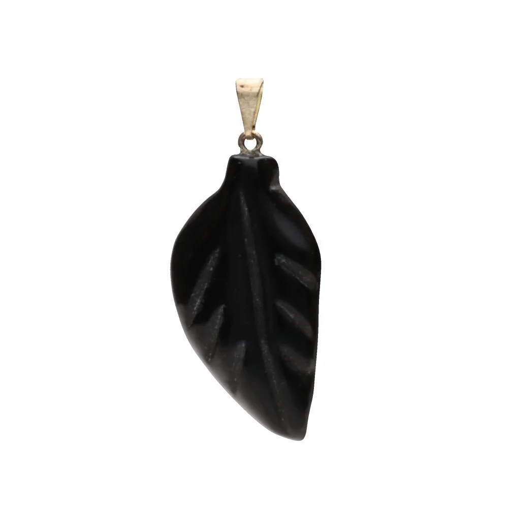 Висулка обсидиан | Leaf