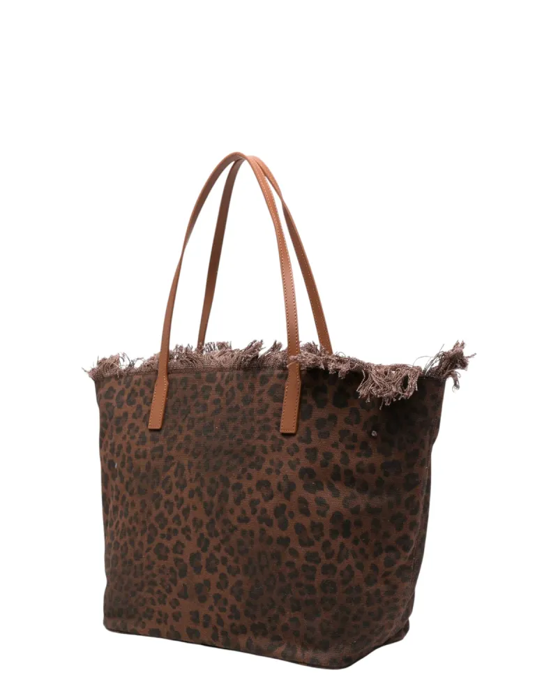 Leopard City Shopper Bag MC2 Saint Barth