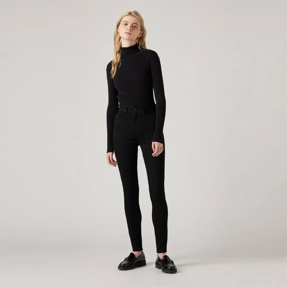 Levi's 720 Дамски тесни дънки с висока талия, черни
