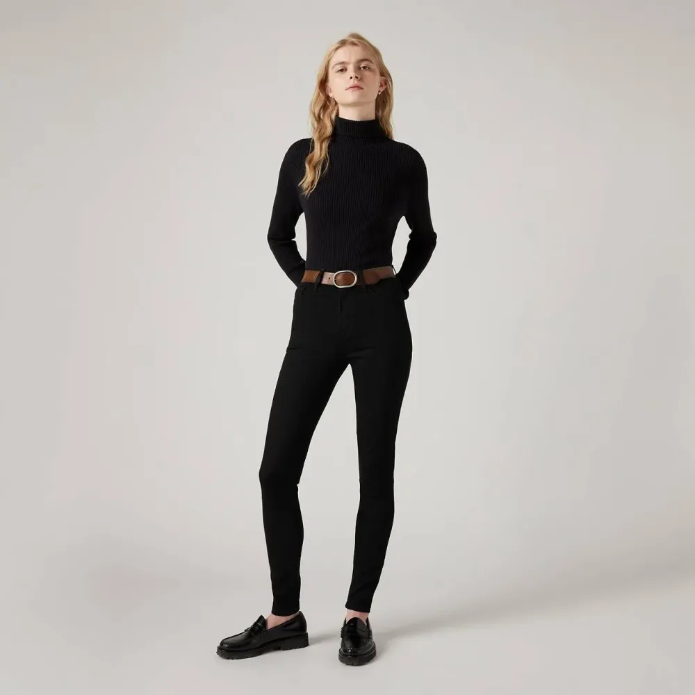 Levi's 720 Дамски тесни дънки с висока талия, черни