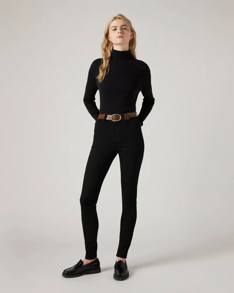 Levi's 720 Дамски тесни дънки с висока талия, черни