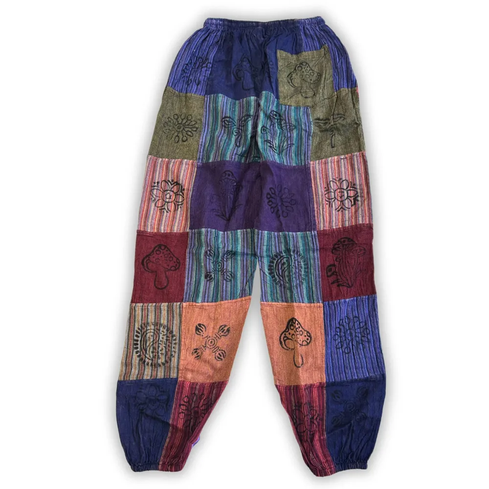 Панталони с щампа на гъби – Лилави L/XL Nomad Sari