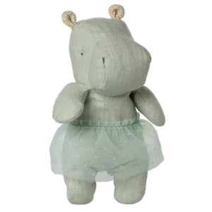 Maileg Safari friends, Hippo w. skirt, Small - Mint