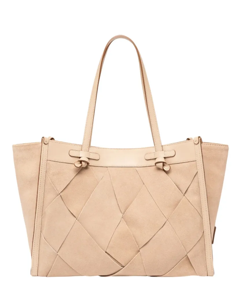 Marcella Bag Big Suede Geometrica Gianni Chiarini