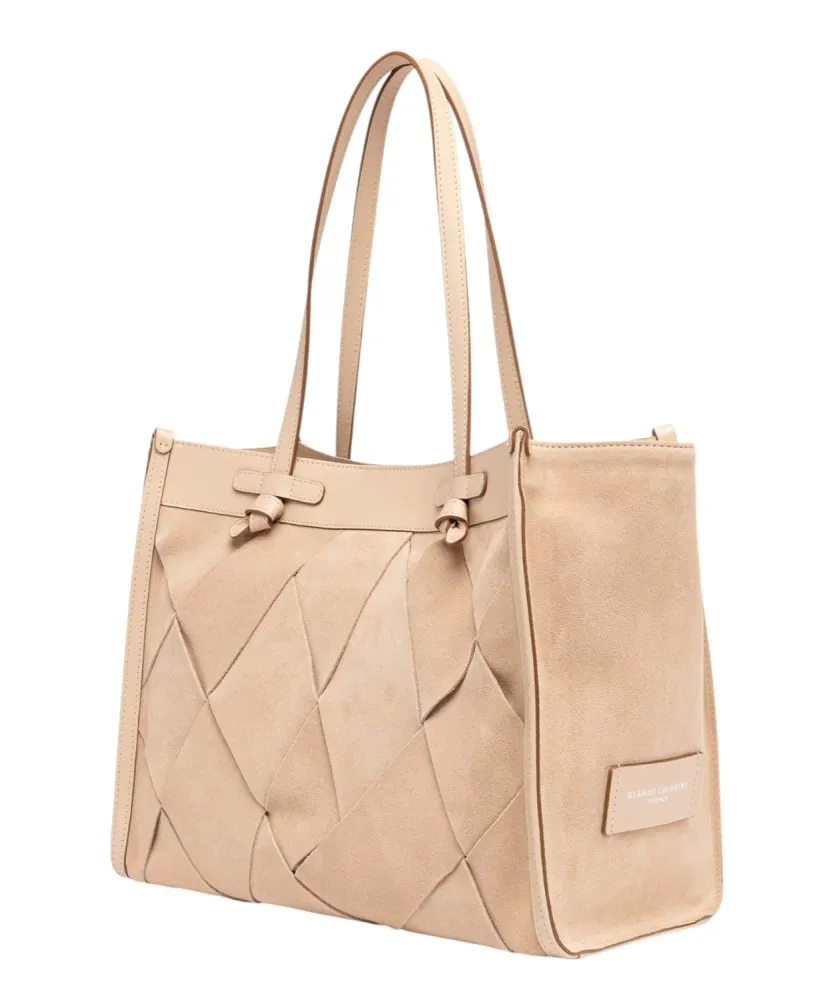 Marcella Bag Big Suede Geometrica Gianni Chiarini
