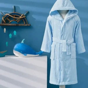 Детски халат за баня «Marine Mavi» възраст - памук, 9-10 г.