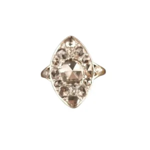 Диамантен пръстен Marquise в злато и Платина