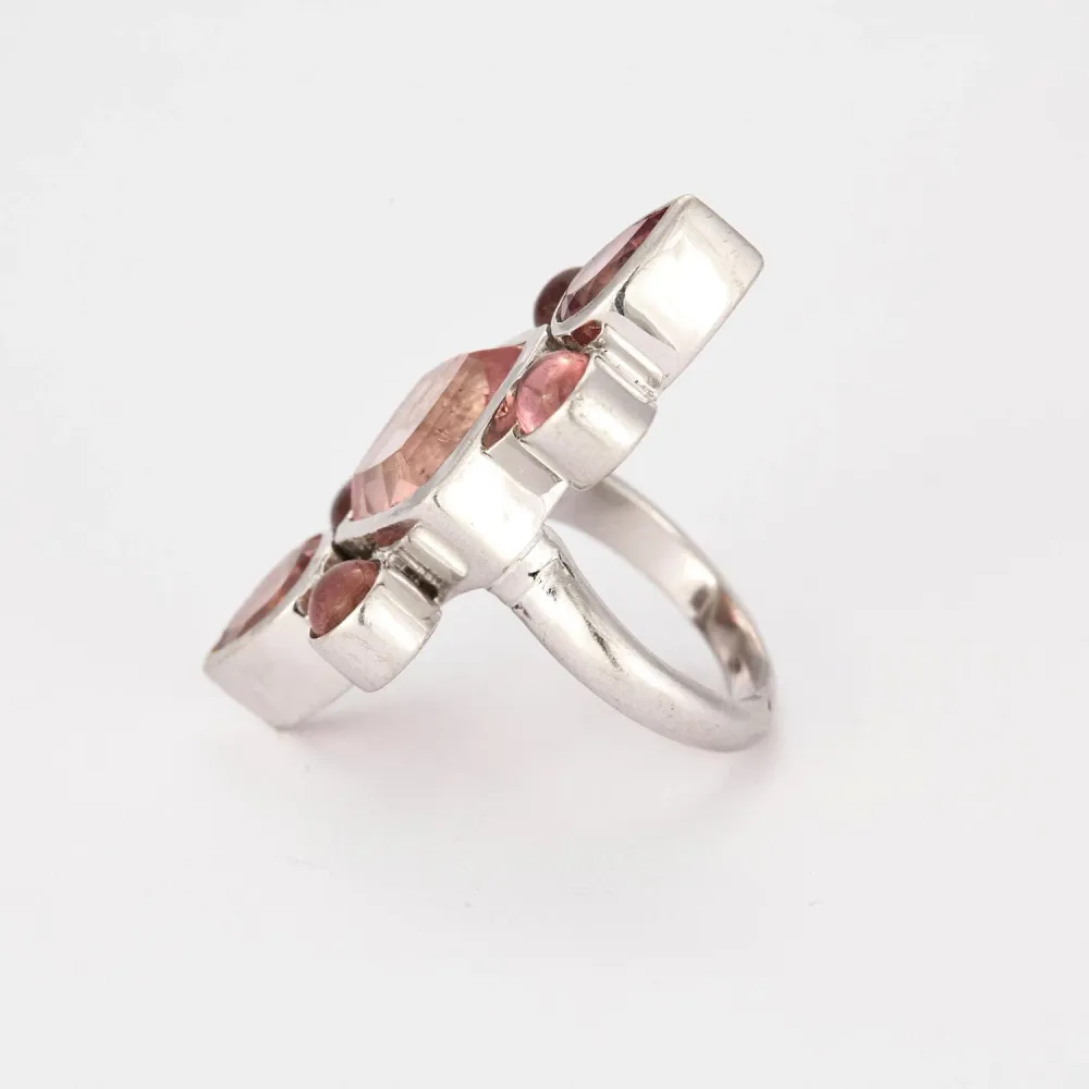 Пръстен от бяло злато Marquise Rose
