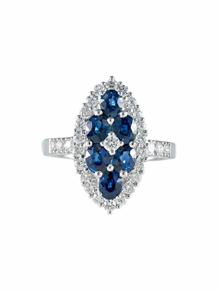 Пръстен с диамант Marquise Sapphire
