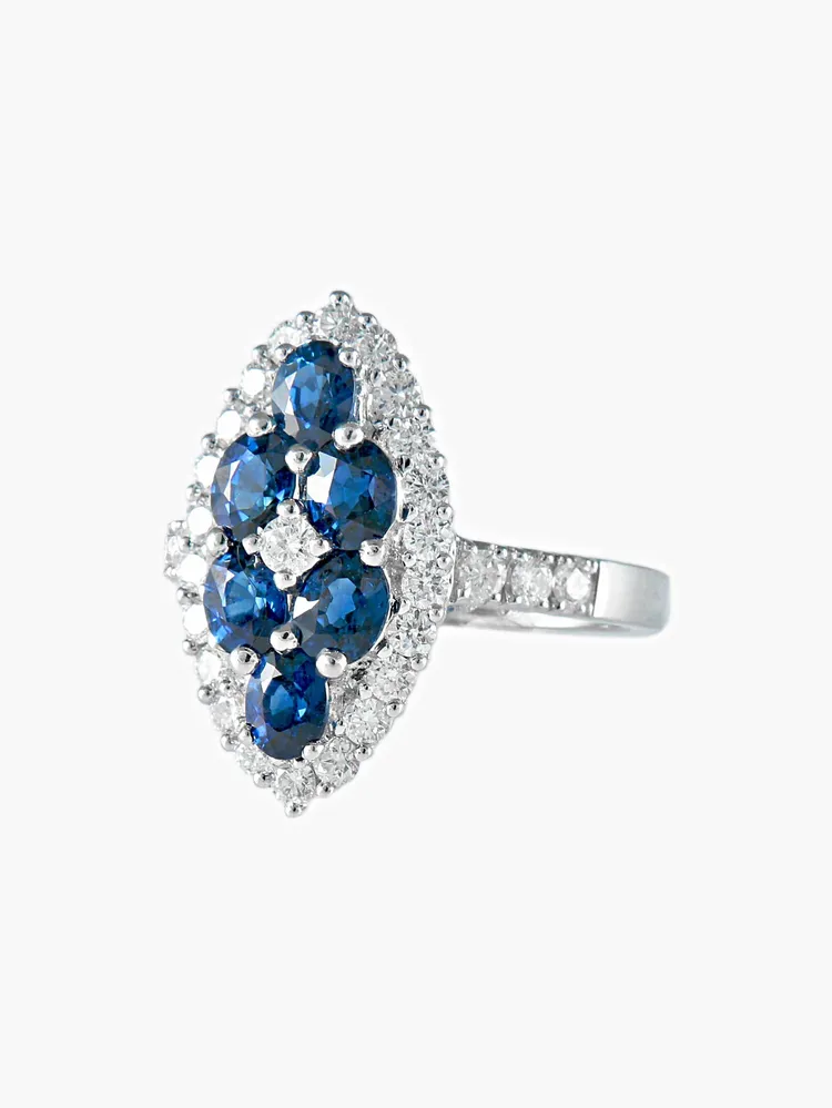 Пръстен с диамант Marquise Sapphire