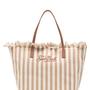 MC2 Saint Barth striped canvas City Shopper Bag
