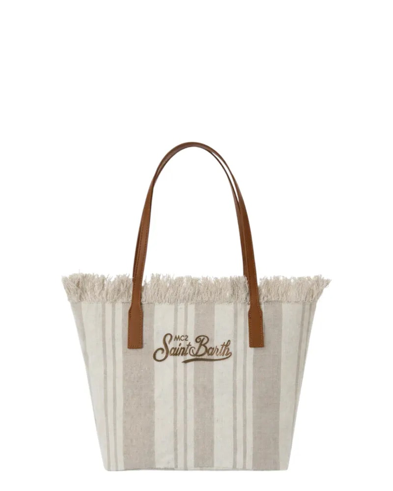 MC2 Saint Barth striped City Medium Shopper Bag