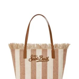 MC2 Saint Barth Women's City Medium Striped Canvas Shopper Bag