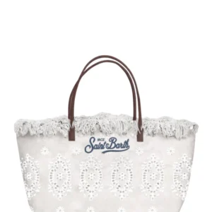 Medium City Shopper Bag Sangallo Fringes and Zip