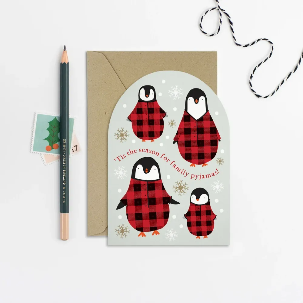 Mifkins Коледна картичка Penguin Pyjamas