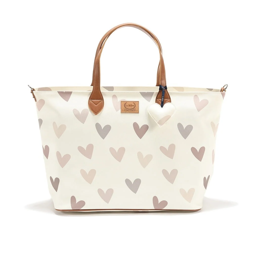 La Millou Чанта за новородено Feeria Large Heartbeat Beige