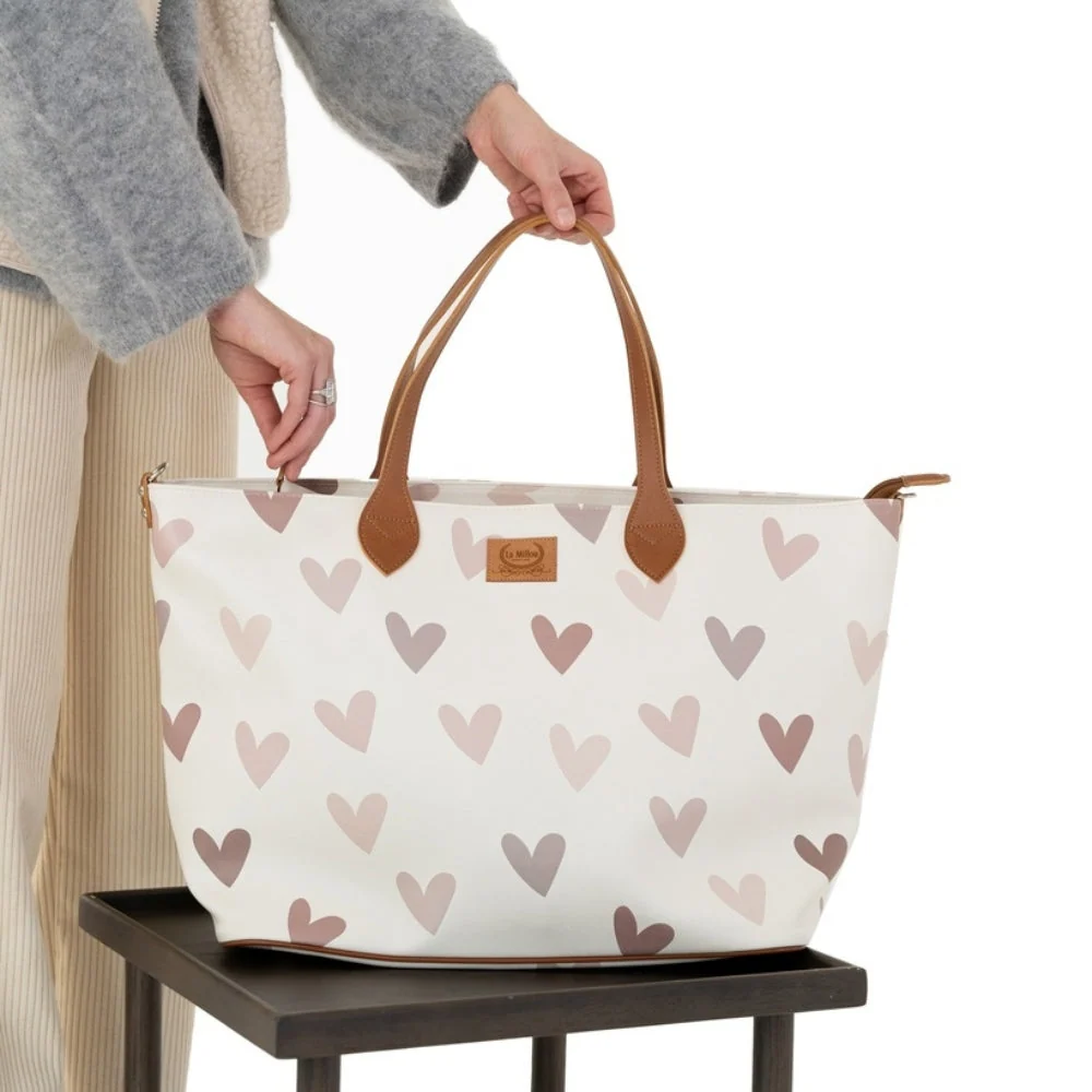 La Millou Чанта за новородено Feeria Large Heartbeat Beige