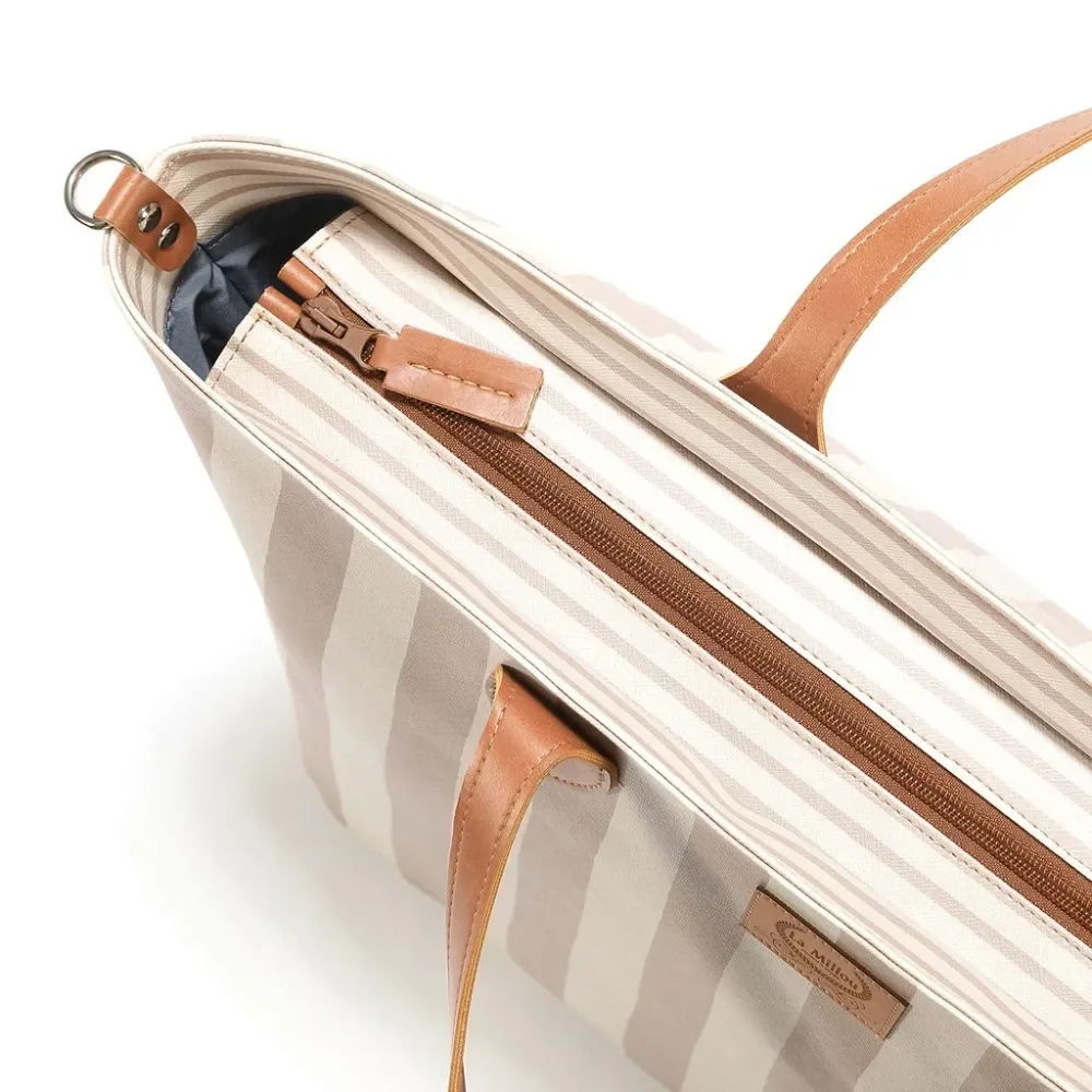 La Millou чанта за новородено Feeria Medium Stripes Beige