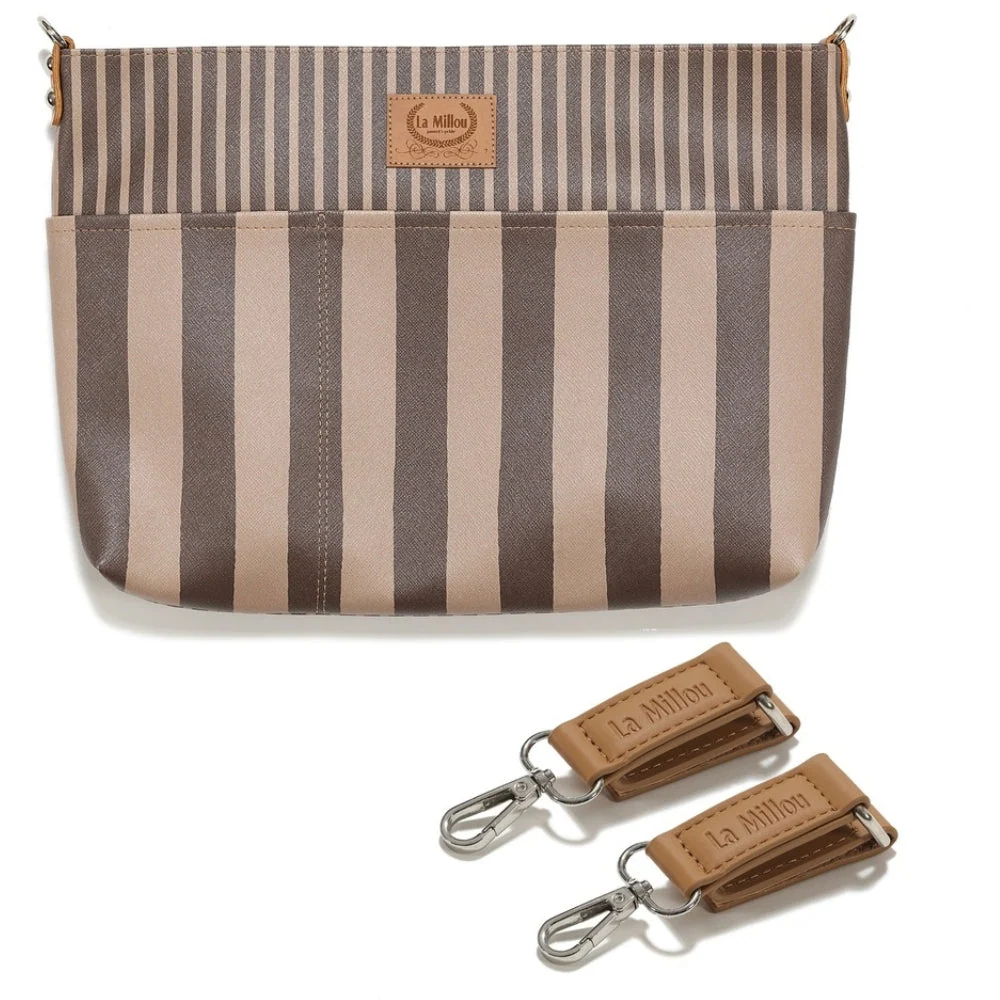 La Millou Органайзер за детска количка Feeria stripes brown