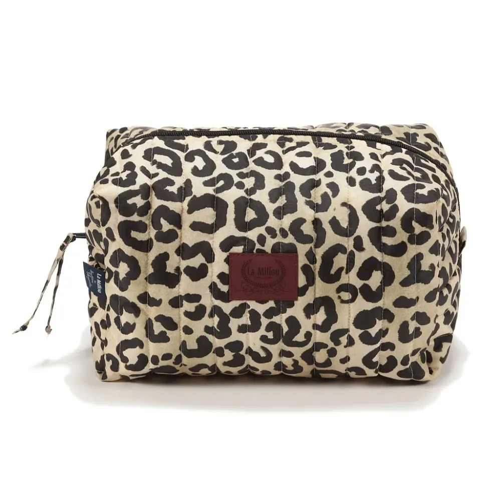 La Millou дамска козметична чанта Ortalion leopard cream