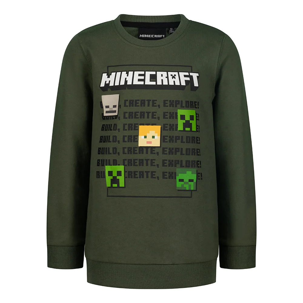 Блуза MINECRAFT build, create, explore, размер 116