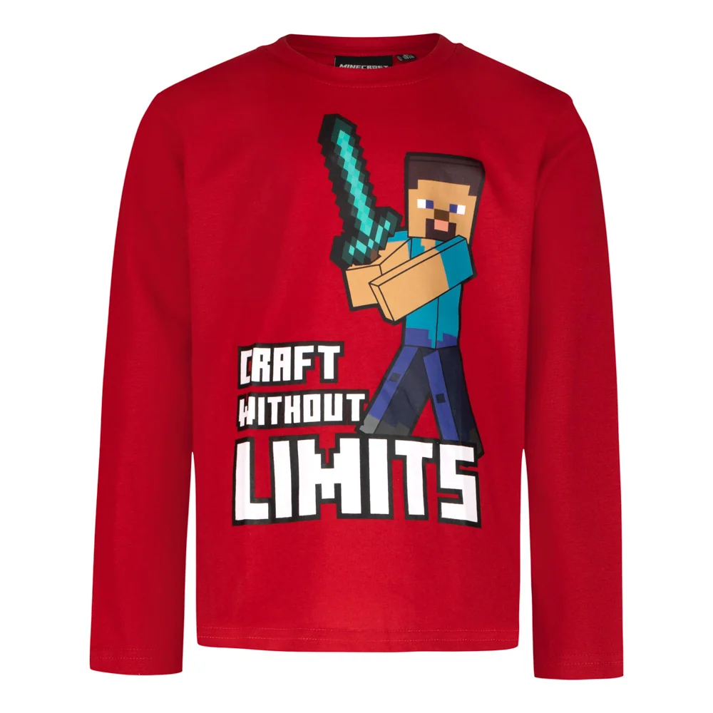 Блуза с дълъг ръкав Minecraft Craft Without Limits, размер 116