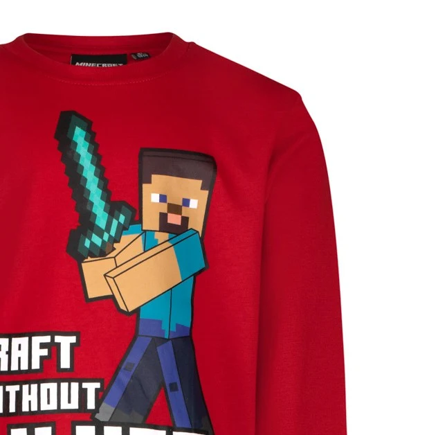 Блуза с дълъг ръкав Minecraft Craft Without Limits, размер 116