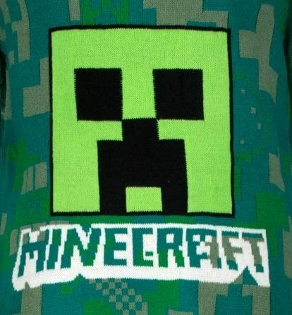 Пуловер Minecraft Creeper Green, размер 116