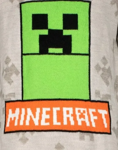 Пуловер Minecraft Creeper Grey, размер 116