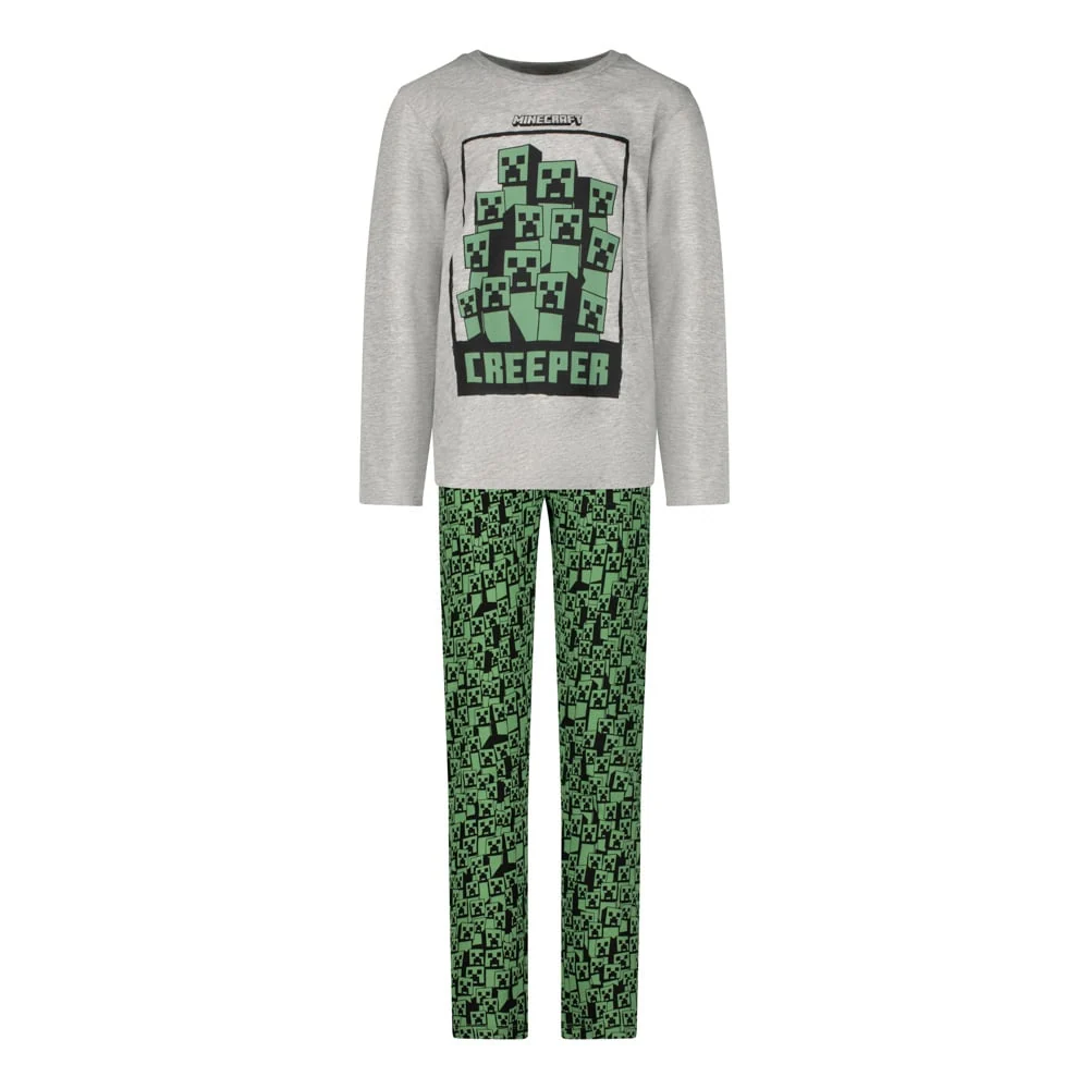 Пижама Minecraft Creepers Grey, размер 116
