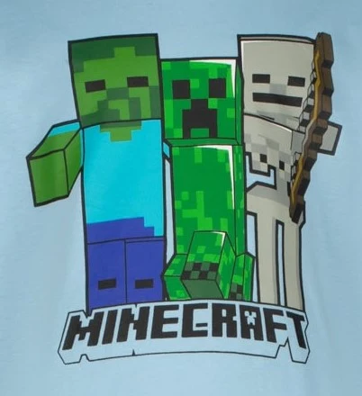 Блуза с дълъг ръкав Minecraft Skins Blue, размер 140