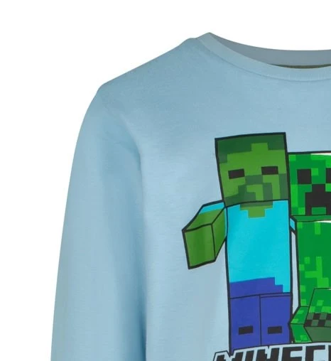 Блуза с дълъг ръкав Minecraft Skins Blue, размер 140