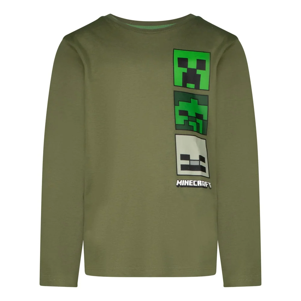 Блуза с дълъг ръкав Minecraft Skins Dark Green, размер 116