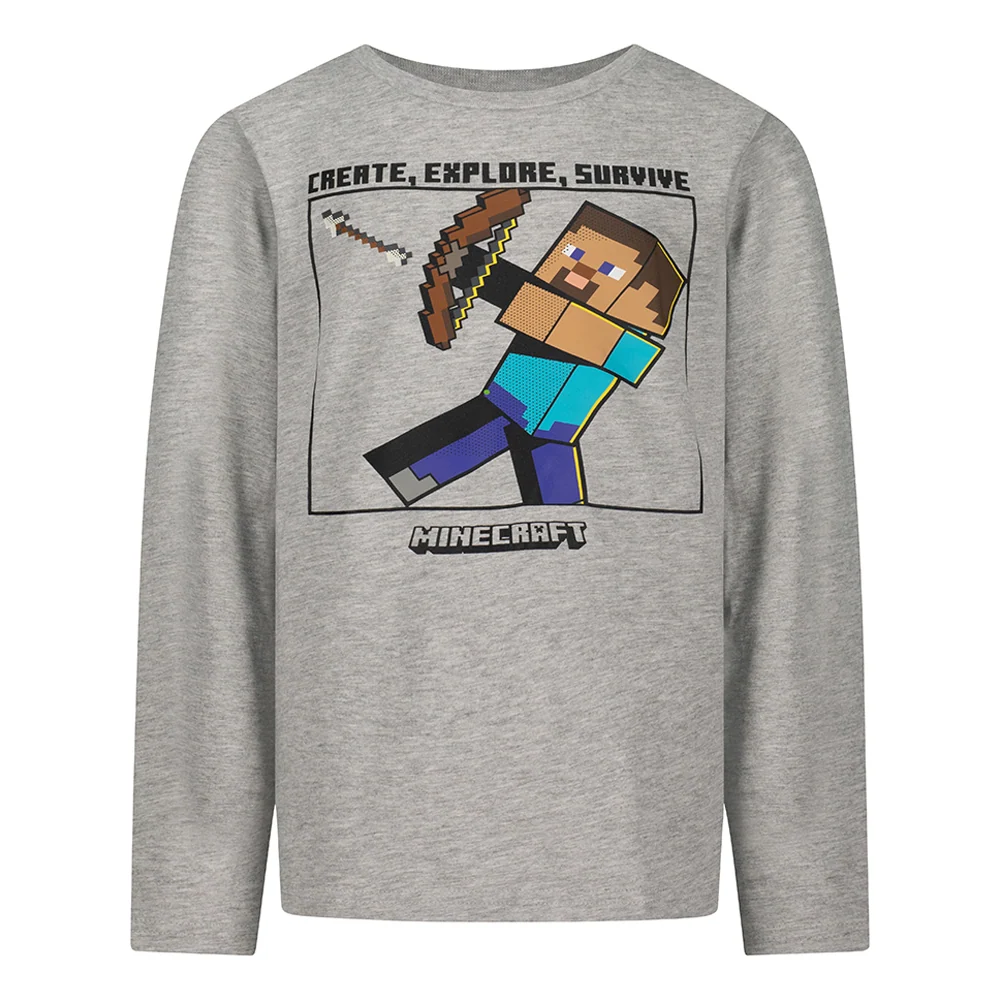 Блуза с дълъг ръкав MINECRAFT Steve, размер 134