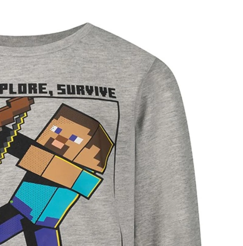 Блуза с дълъг ръкав MINECRAFT Steve, размер 134