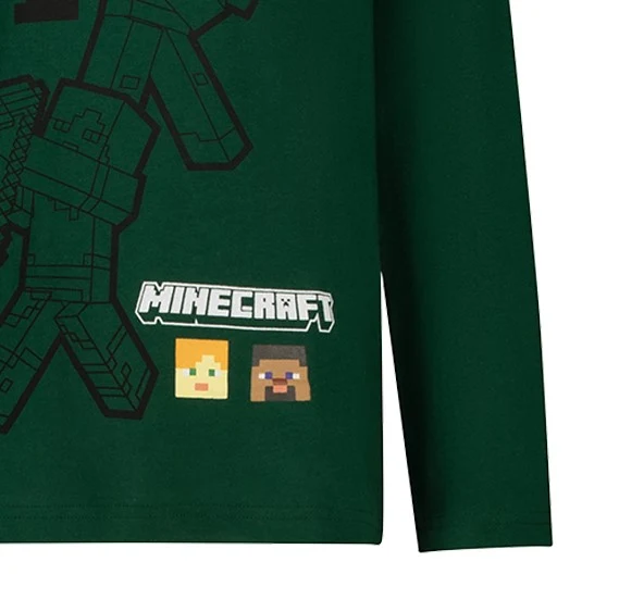 Блуза Minecraft Survival Mode Green, размер 116