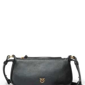 Mini Half Moon Leather Baguette Love Birds Logo