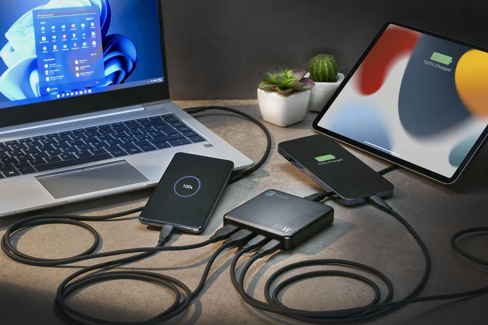 Зарядна станция Multipower Desk, 220V GaN 2xUSB, 2xUSB-C 65W