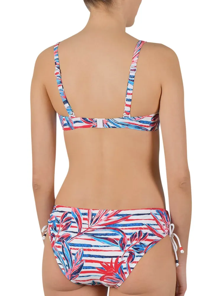 Дамски бански комплект Naturana Floral & Stripe