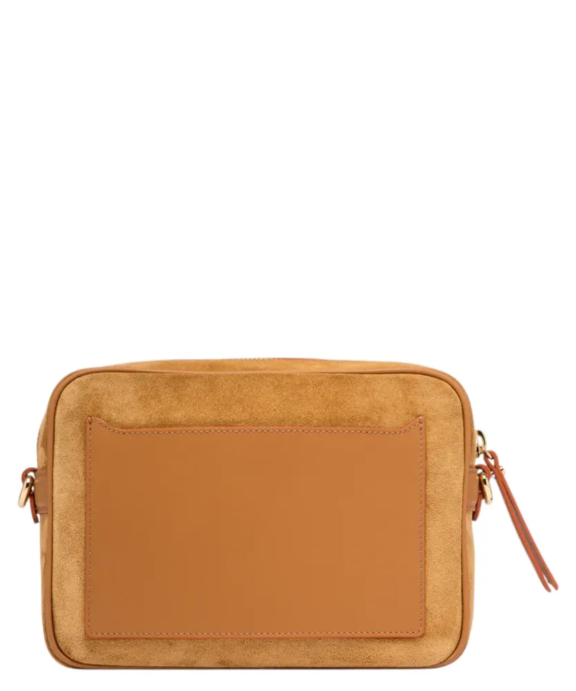 Nina Gianni Chiarini Hammered Leather Shoulder Bag Braided Strap