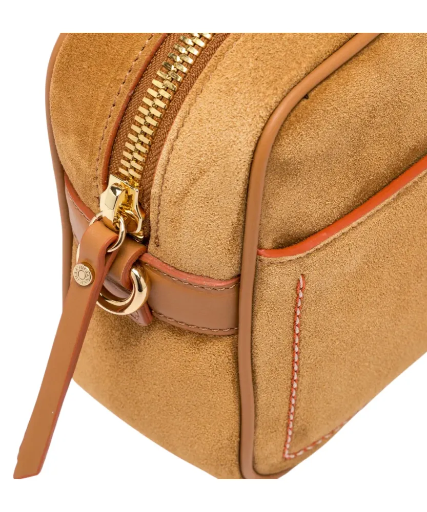 Nina Gianni Chiarini Hammered Leather Shoulder Bag Braided Strap